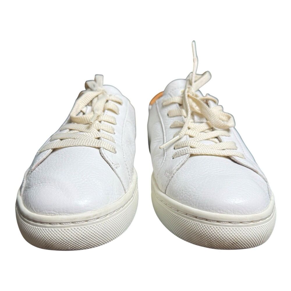 Soludos Ibiza Classic Leather Lace-Up Sneakers White Size EU 40.5 US 10 - Picture 4 of 8